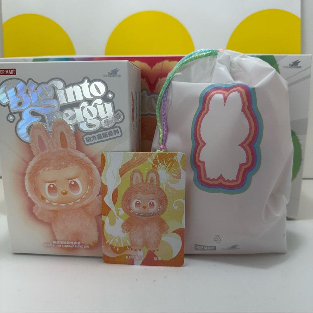 Authentic New Pop Mart LABUBU Big Into Energy HAPPINESS - Picture 5 of 11